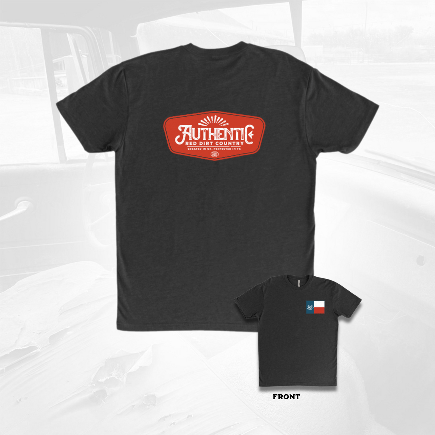 Texas Red Dirt Country Music Black Tee