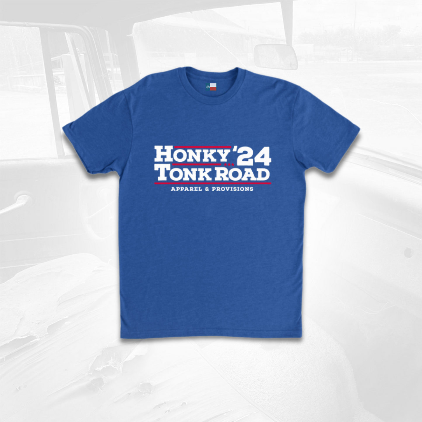 Honky Tonk Road Country Blue Tshirt