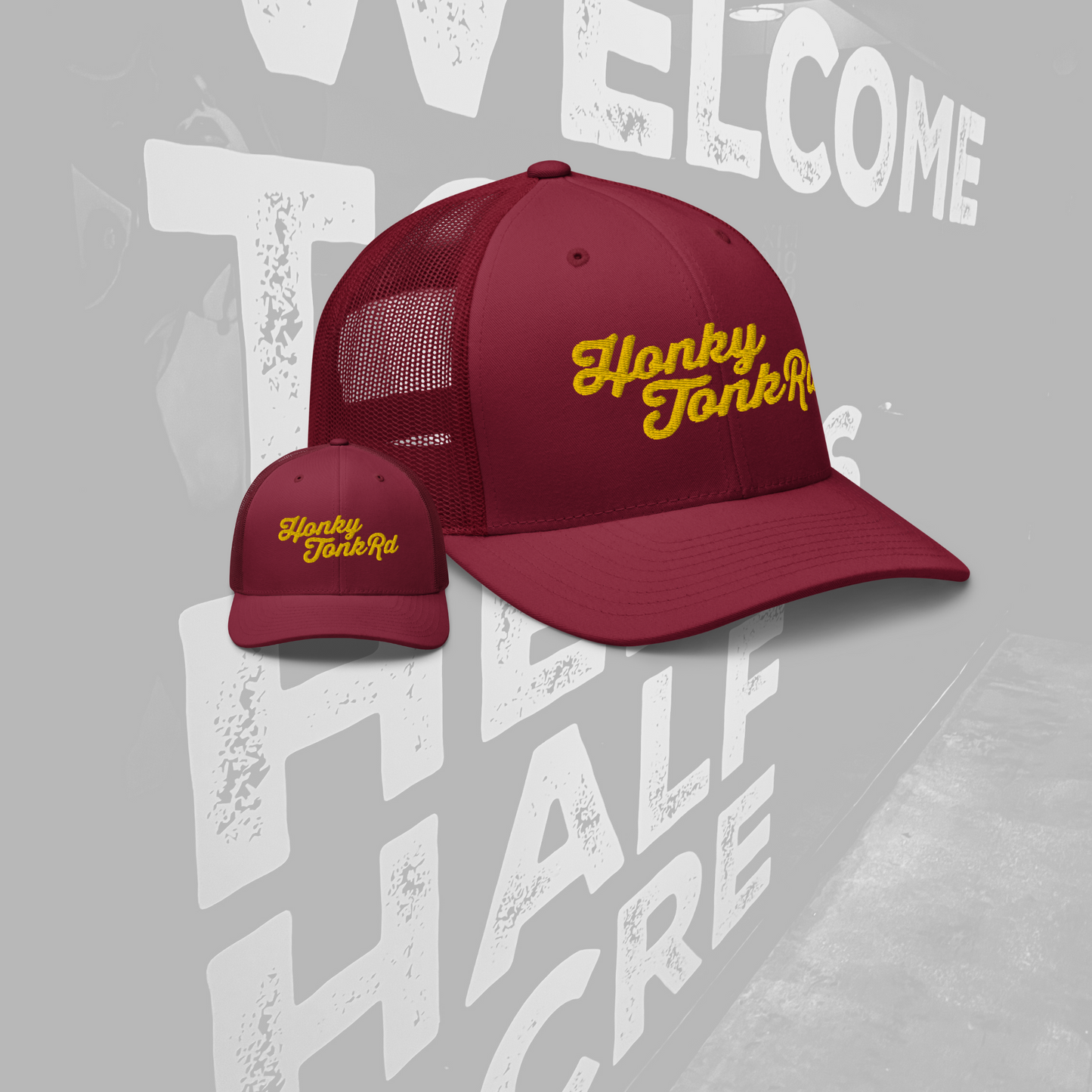 Maroon and Gold Country Music baseball hat
