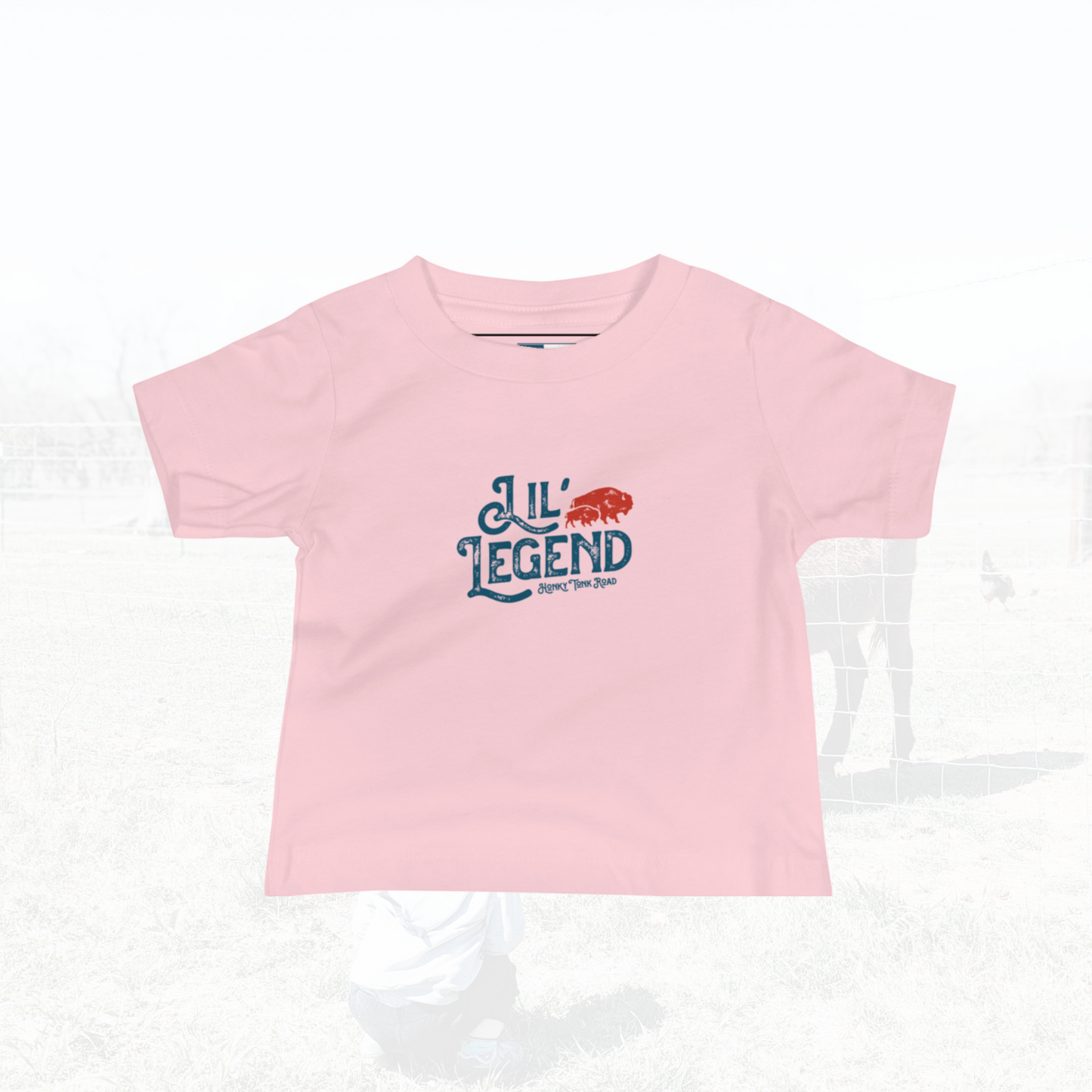 Toddler Tshirt in Pink with little legends logo