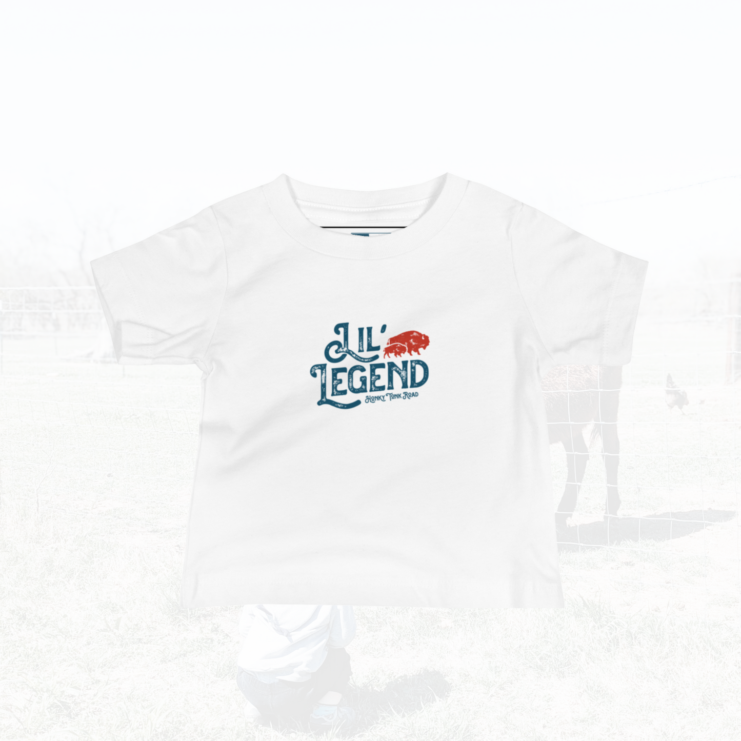 Toddler Tshirt in White with Lil Legends Logo