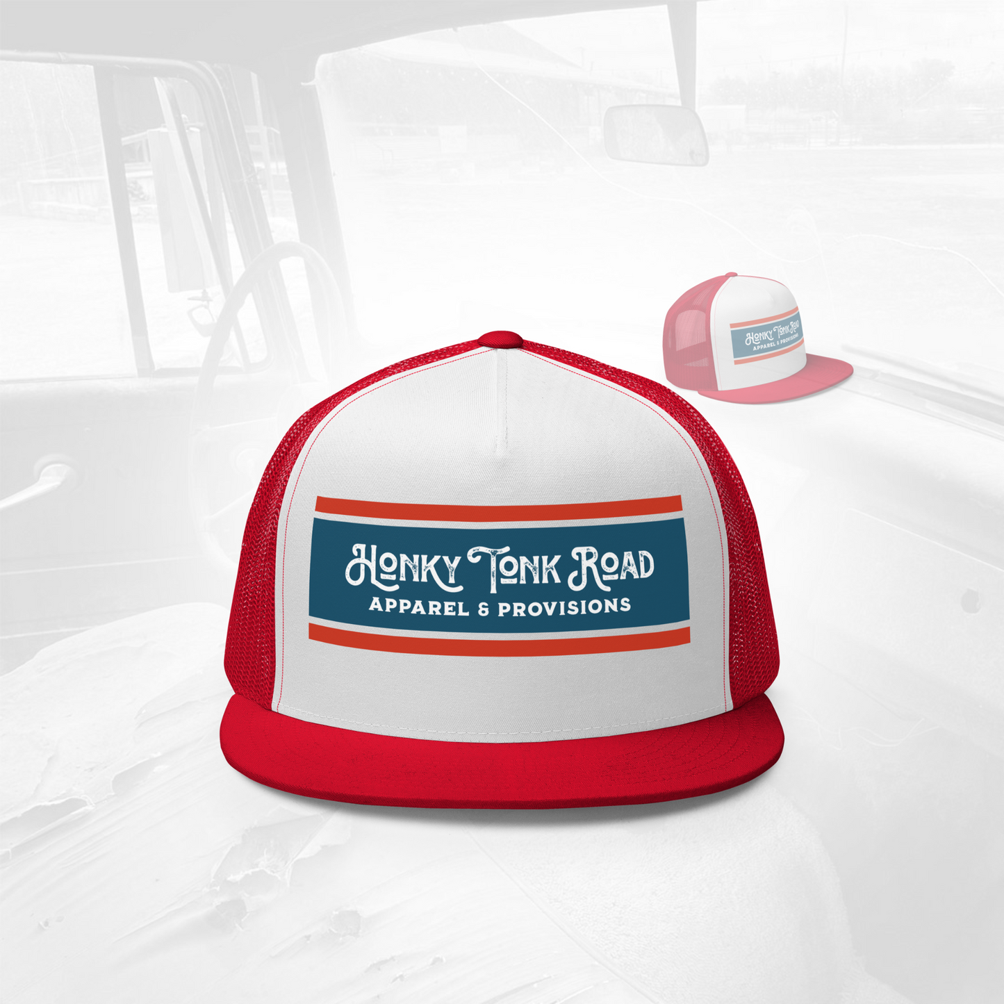 Honky Tonk Road Hat co. Throw back trucker cap