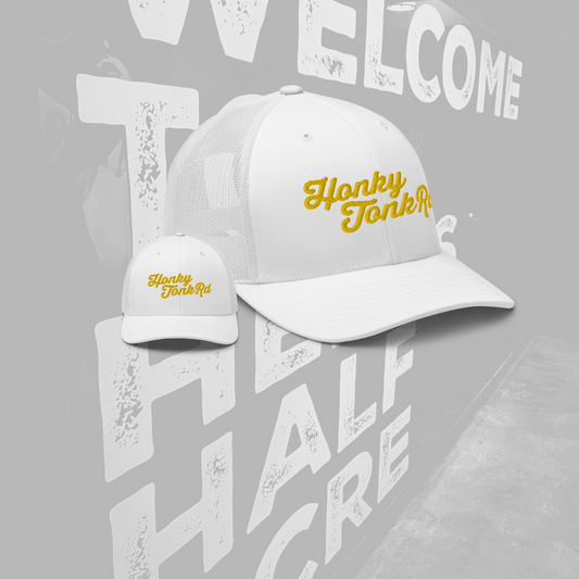 White snapback mid-pro hat