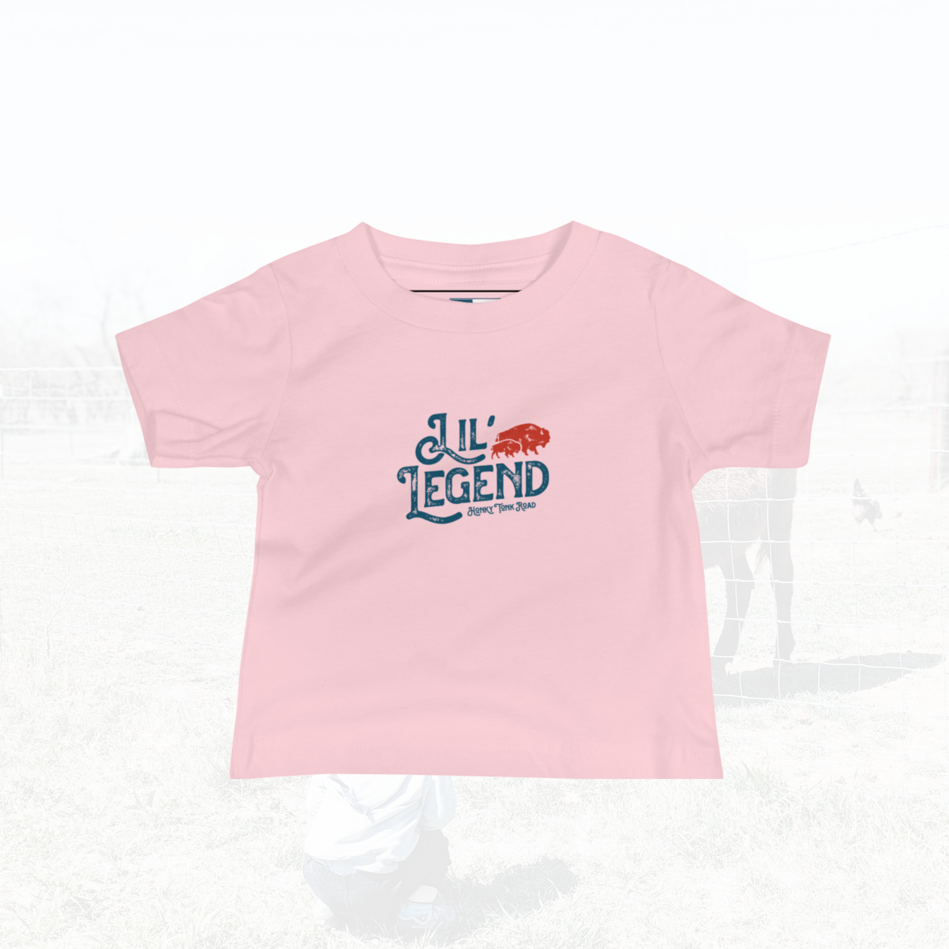 Toddler Tshirt in Pink with little legends logo
