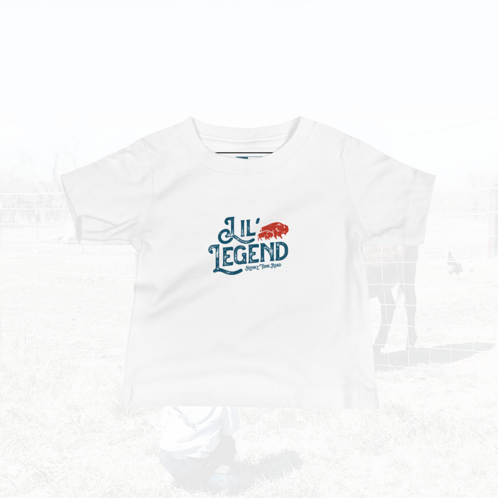 Toddler Tshirt in White with Lil Legends Logo