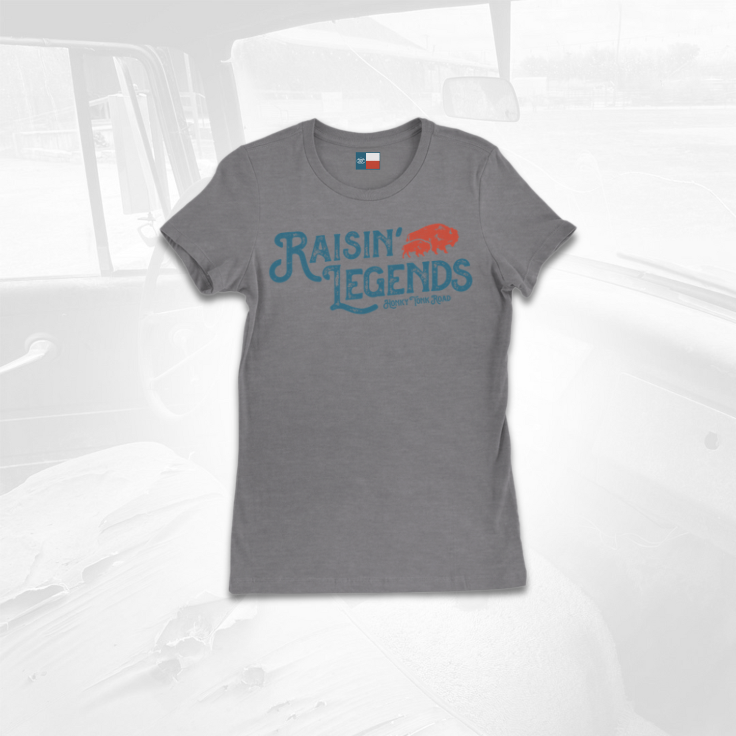 Heather Gray Fitted Woman's Raising Legends Tee