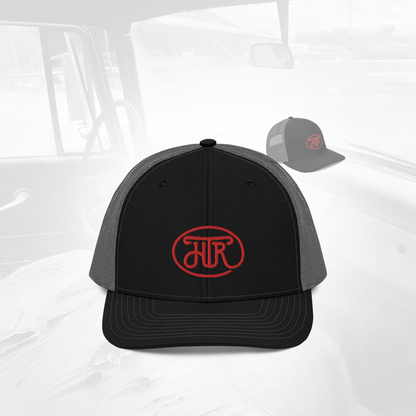 Black Grey Richardson hat with Hat Co Brand logo